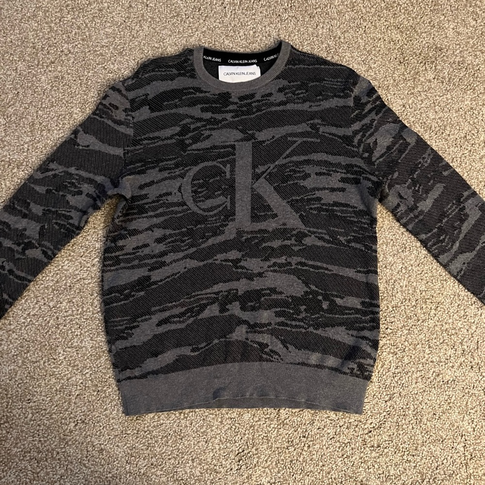 Calvin Klein's Graphic Long Sleeve Sweater